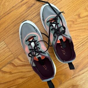 Nike Women's Air Sneakers - Gray and Orange